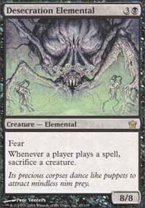 Desecration Elemental - Foil | Fifth Dawn