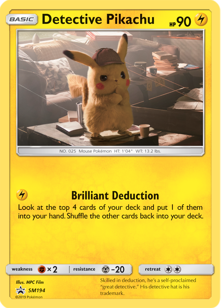 Detective Pikachu - SM194 | SM Black Star Promos