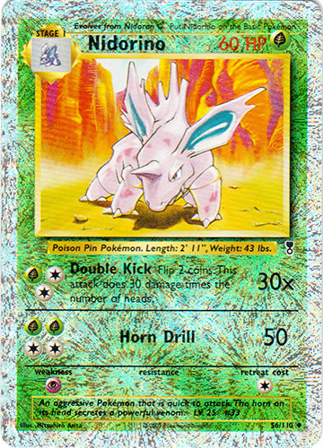 Nidorino - 56/110 - Uncommon - Reverse Holo | Legendary_Collection