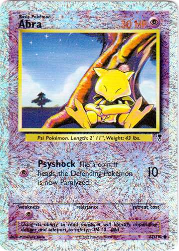 Abra - 67/110 - Common - Reverse Holo | Legendary_Collection
