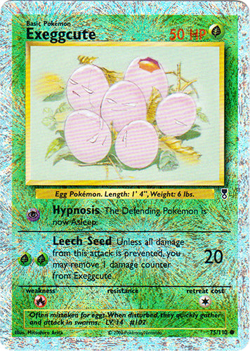 Exeggcute - 75/110 - Common - Reverse Holo | Legendary_Collection
