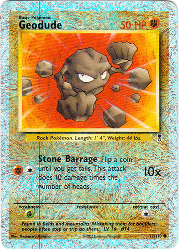 Geodude - 77/110 - Common - Reverse Holo | Legendary_Collection