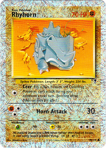 Rhyhorn - 90/110 - Common - Reverse Holo | Legendary_Collection
