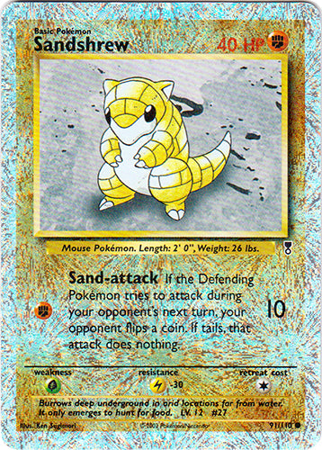 Sandshrew - 91/110 - Common - Reverse Holo | Legendary_Collection