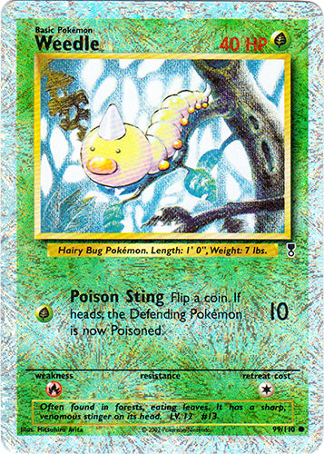 Weedle - 99/110 - Common - Reverse Holo | Legendary_Collection