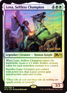 Lena, Selfless Champion - Foil | Prerelease & Release Promos