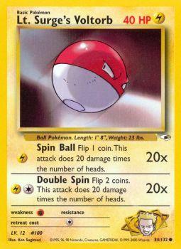 Lt. Surge's Voltorb - 84/132 - Common | Gym Heroes