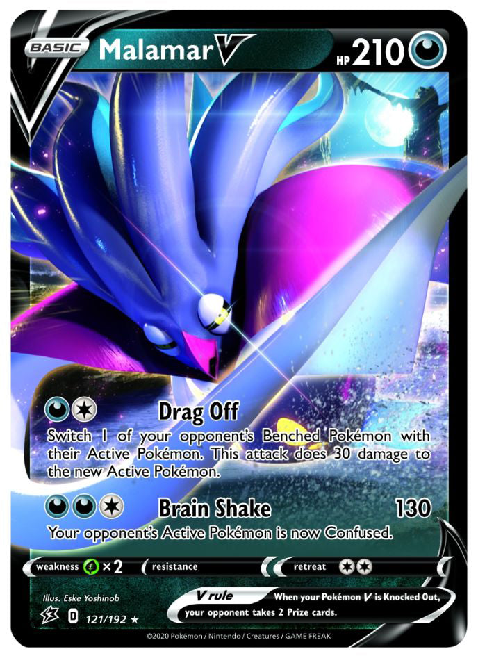 Malamar V - 121/192 - Ultra Rare | SWSH - Rebel Clash