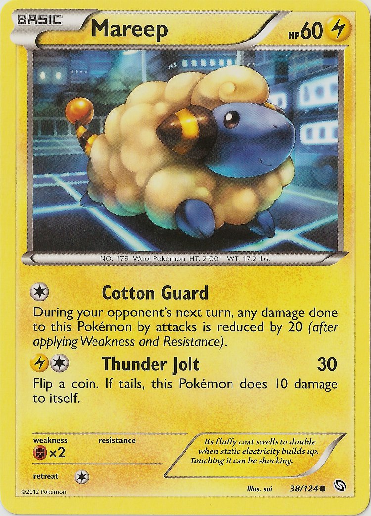 Mareep - 38/124 - Common | BW - Dragons Exalted