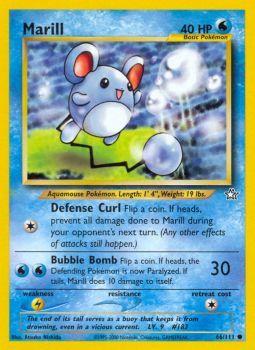 Marill - 66/111 - Common - Unlimited Edition | Neo Genesis