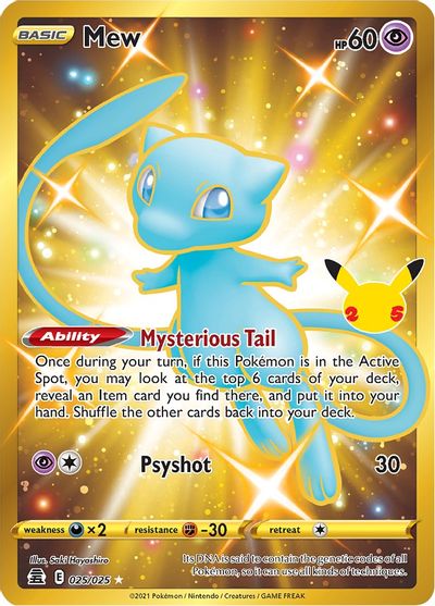 Mew (Secret) - 025/025 - Secret Rare | Celebrations