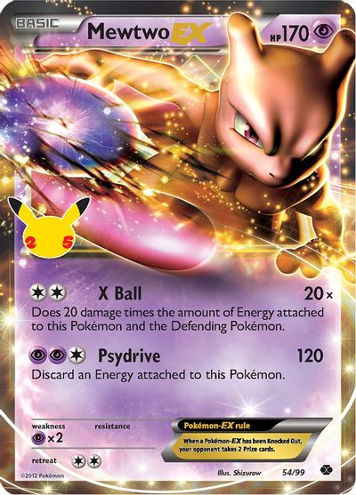 Mewtwo EX - 54/99 - Ultra Rare | Celebrations: Classic Collection
