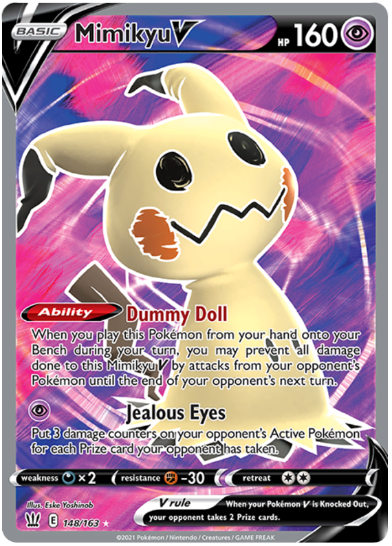 Mimikyu V - 148/163 - Full Art Ultra Rare | SWSH - Battle Styles