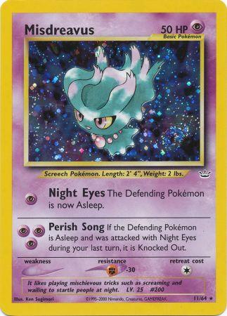Misdreavus - 11/64 - Holo Rare - Unlimited Edition | Neo Revelation