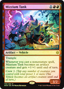 Mizzium Tank - Foil - Prerelease Promo | Prerelease & Release Promos