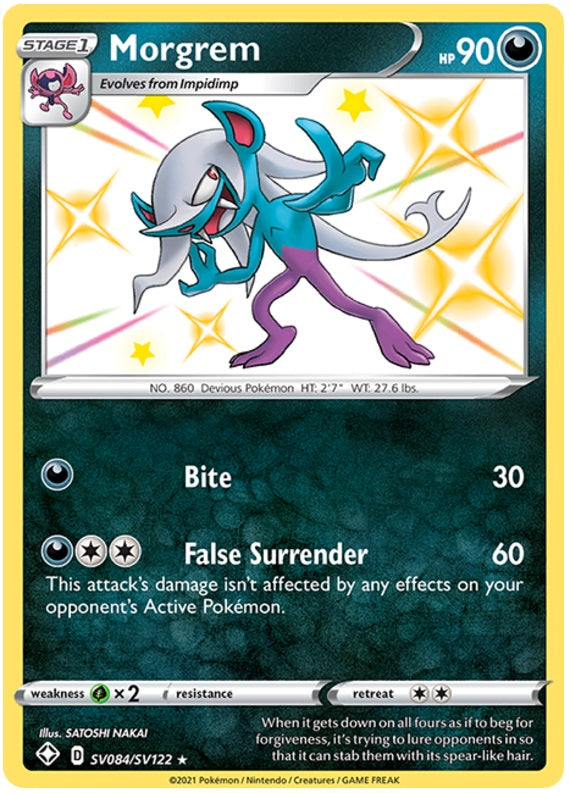 Morgrem - SV084/SV122 - Shiny Holo Rare | Shining Fates: Shiny Vault
