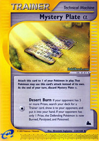 Mystery Plate Alpha - 133/144 - Uncommon | Skyridge