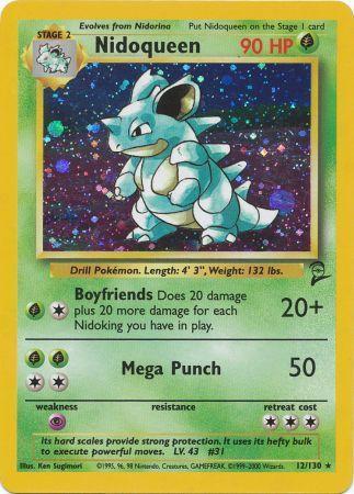 Nidoqueen - 12/130 - Holo Rare - Unlimited Edition | Base Set 2