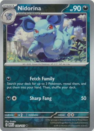 Nidorina - 030/165 - Uncommon - Reverse Holo | SV - 151