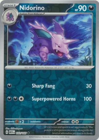 Nidorino - 033/165 - Uncommon - Reverse Holo | SV - 151