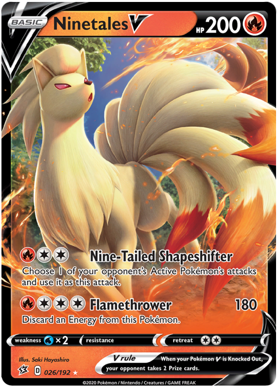 Ninetales V - 026/192 - Ultra Rare | SWSH - Rebel Clash