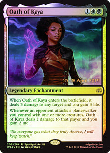 Oath of Kaya - Foil - Prerelease Promo | Prerelease & Release Promos