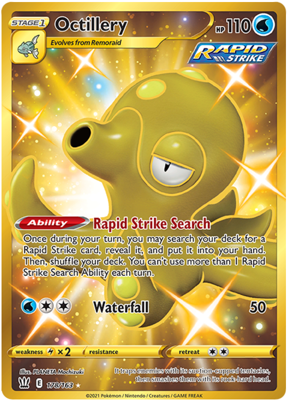 Octillery - 178/163 - Secret Rare | SWSH - Battle Styles