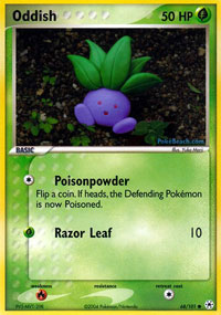 Oddish - 68/101 - Common | EX Hidden Legends