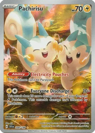 Pachirisu - 208/198 - Illustration Rare | SV - Base Set