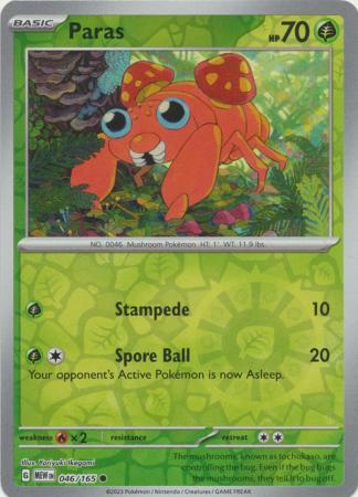 Paras - 046/165 - Common - Reverse Holo | SV - 151