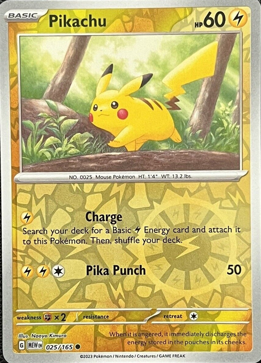 Pikachu - 025/165 - Common - Reverse Holo | SV - 151