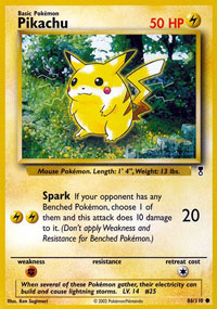 Pikachu - 86/110 - Common - Reverse Holo | Legendary_Collection