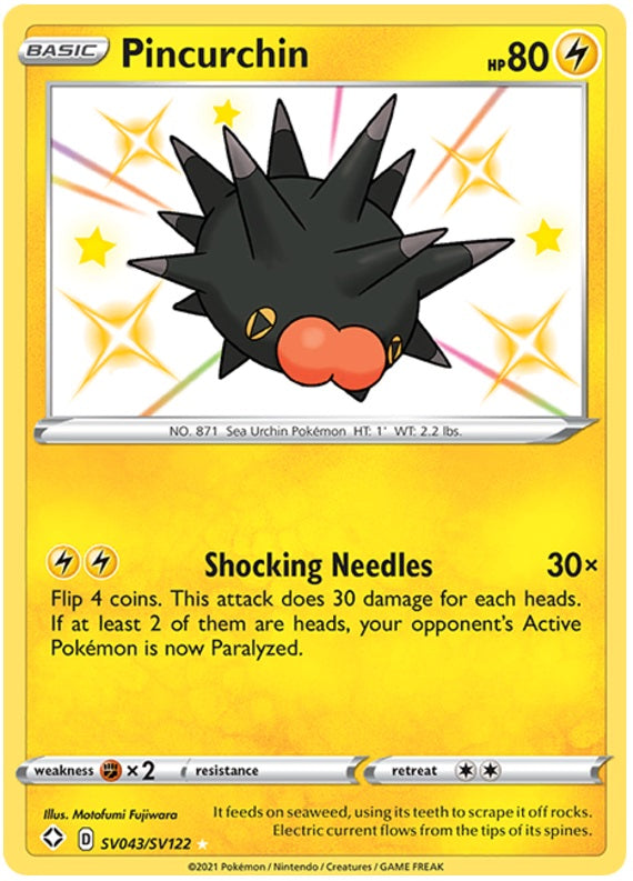 Pincurchin - SV043/SV122 | Shining Fates: Shiny Vault