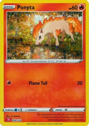Ponyta - 004/034 | Trading Card Game Classic