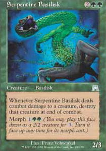 Serpentine Basilisk - Foil | Onslaught