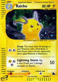 Raichu - H25/H32 - Holo Rare | Skyridge