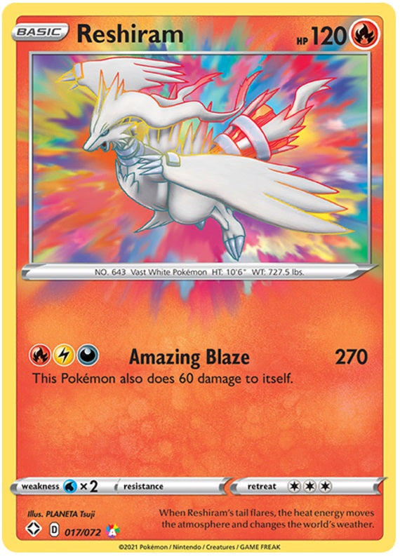 Reshiram - 017/072 - Amazing Rare | Shining Fates