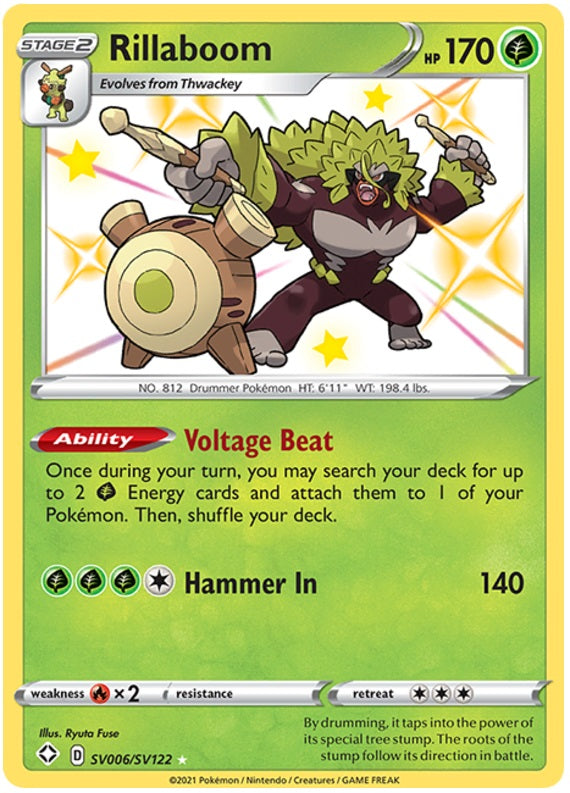 Rillaboom - SV006/SV122 | Shining Fates: Shiny Vault