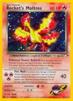 Rocket's Moltres - 12/132 - Holo Rare | Gym Heroes