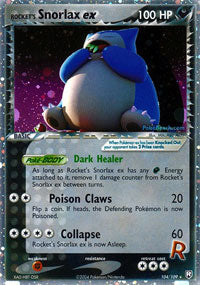 Rocket's Snorlax-EX - 104/109 - Rare Holo EX | EX Team Rocket Returns