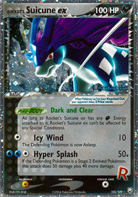 Rocket's Suicune-EX - 105/109 - Rare Holo EX | EX Team Rocket Returns