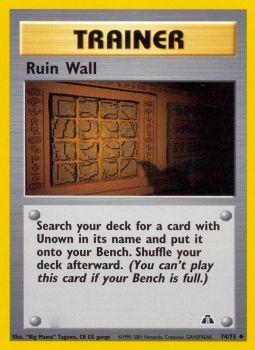 Ruin Wall - 74/75 - Uncommon - Unlimited Edition | Neo Discovery