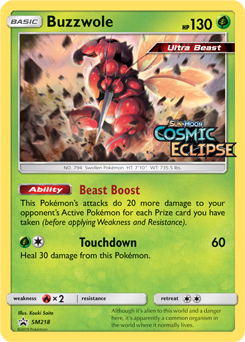 Buzzwole - SM218 - Prerelease Promo | SM Black Star Promos