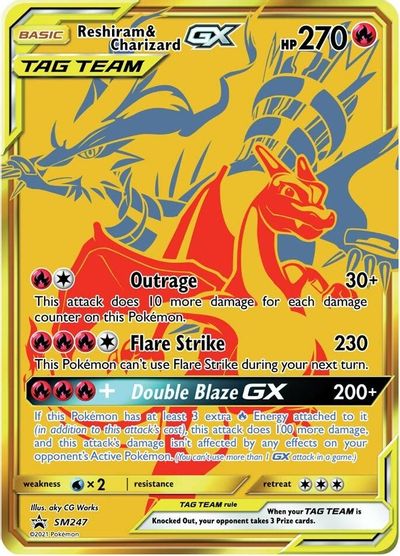 Reshiram & Charizard GX - SM247s | SM Black Star Promos