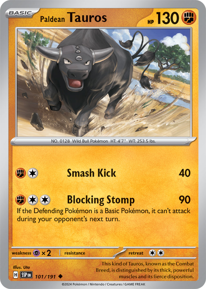 Paldean Tauros - 101/191 - Reverse Holo | SV - Surging Sparks