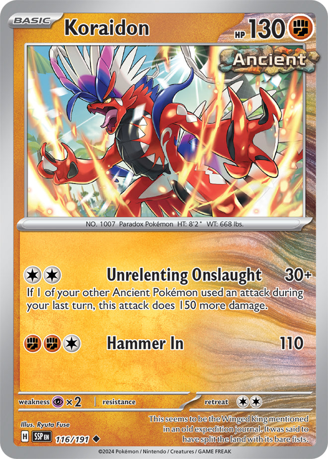 Koraidon - 116/191 - Uncommon - Reverse Holo | SV - Surging Sparks