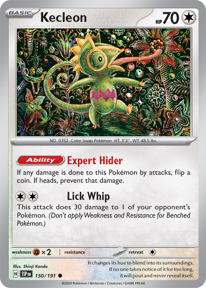 Kecleon - 150/191 - Common - Reverse Holo | SV - Surging Sparks