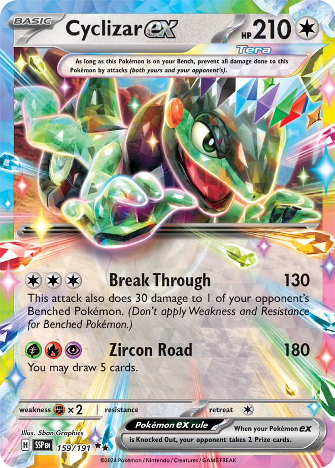 Cyclizar ex - 159/191 - Double Rare | SV - Surging Sparks