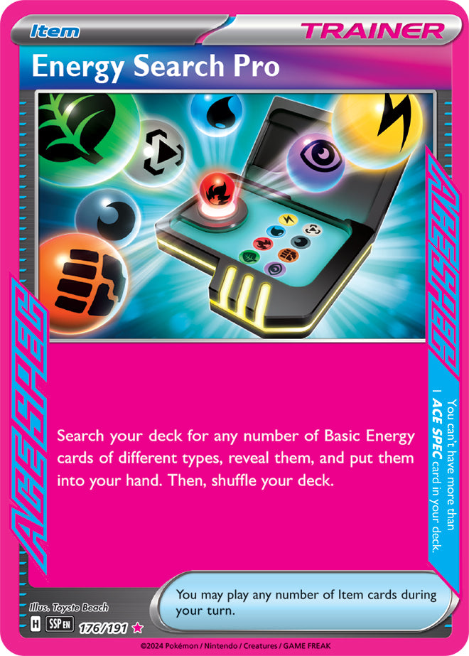 Energy Search Pro - 176/191 - ACE Rare | SV - Surging Sparks