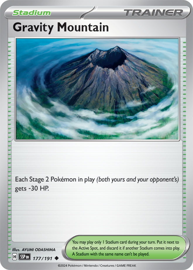 Gravity Mountain - 177/191 - Reverse Holo | SV - Surging Sparks